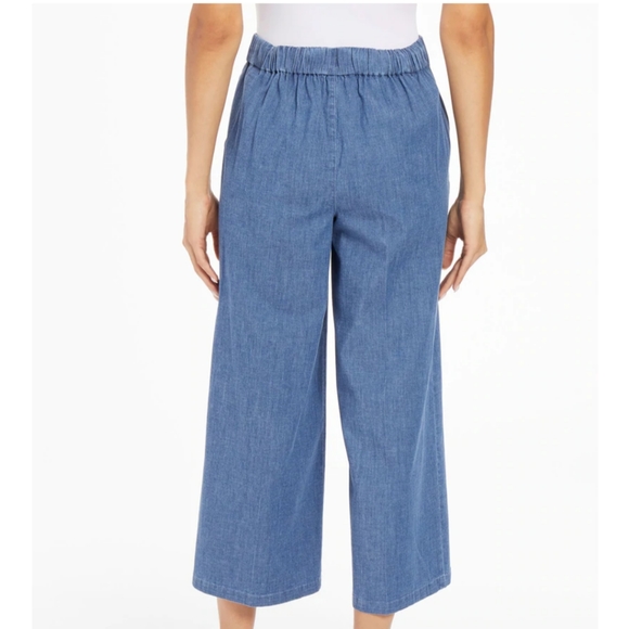 Kasper Denim Light Wash Capri Ankle Pull on Pants Blue Woman 2X 3X - Picture 4 of 6